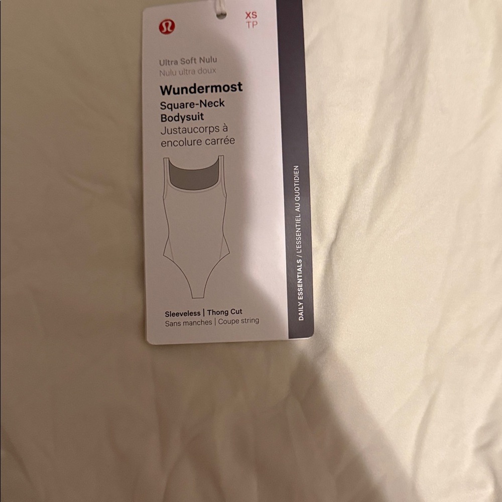 NWT Lululemon Wundermost Square Neck Bodysuit Size XS - Picture 3 of 5